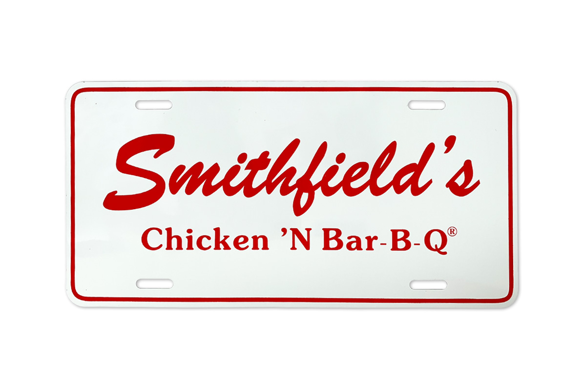 Smithfield’s Aluminum License Plate